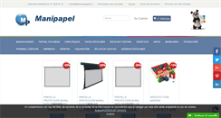 Desktop Screenshot of manipapel.es