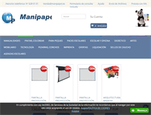 Tablet Screenshot of manipapel.es